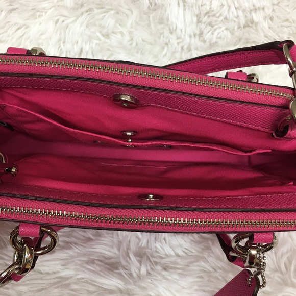 SOLD! Coach Bag Bright Pink - Picture 10 of 12